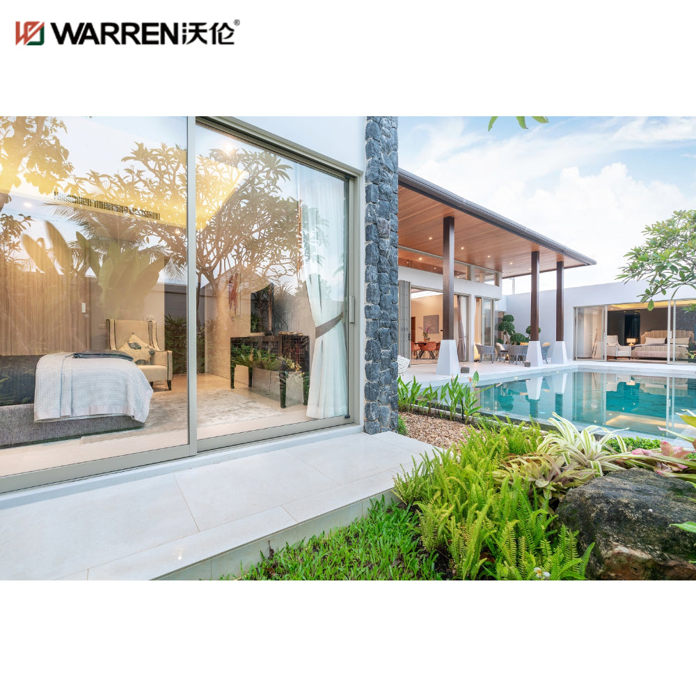 Warren Four Panel Sliding Patio Door 36 Glass Shower Door 84x96 Sliding Patio Door Aluminum