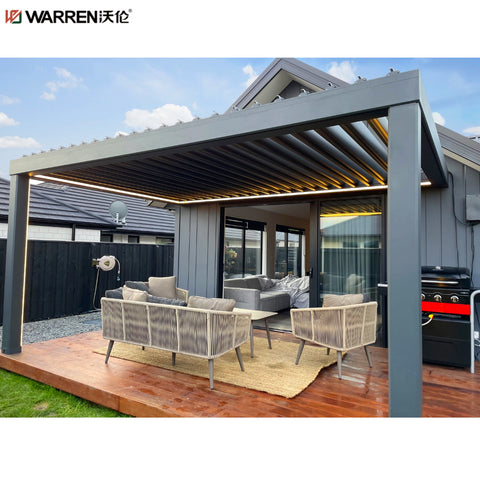 Warren 10x14 Pergola With Outdoor Aluminum Gazebo Canopy