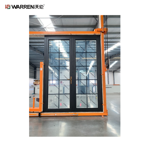 Warren 48x80 Glass French Doors with Double Glazed Interior Doors