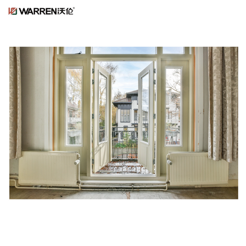Warren 72x96 Aluminium Internal French Doors with White Double Doors