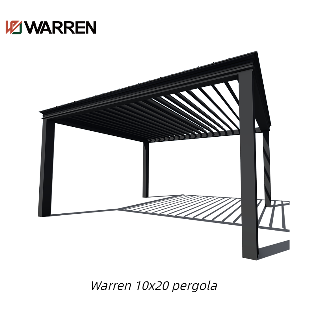 Warren 10x20 garden buildings waterproof pergola louvered roof
