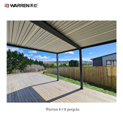Warren 8x8 outdoor pergola with aluminum alloy metal gazebo