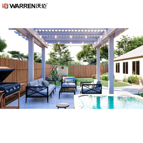 Warren 10x14 Pergola With Outdoor Aluminum Gazebo Canopy