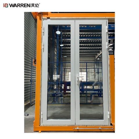 Warren 36 inch Exterior Double French Doors With Double Doors With Glass