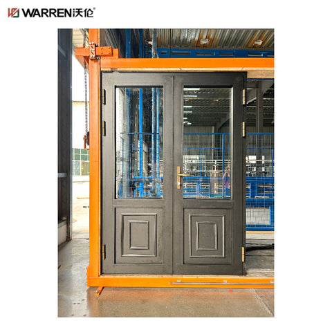 Warren 36 inch Exterior Double French Doors With Double Doors With Glass