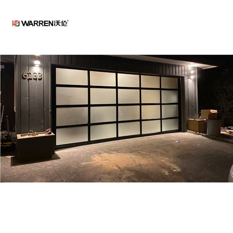 Warren 9x8 garage door supplies replacement aluminum alloy glass garage door