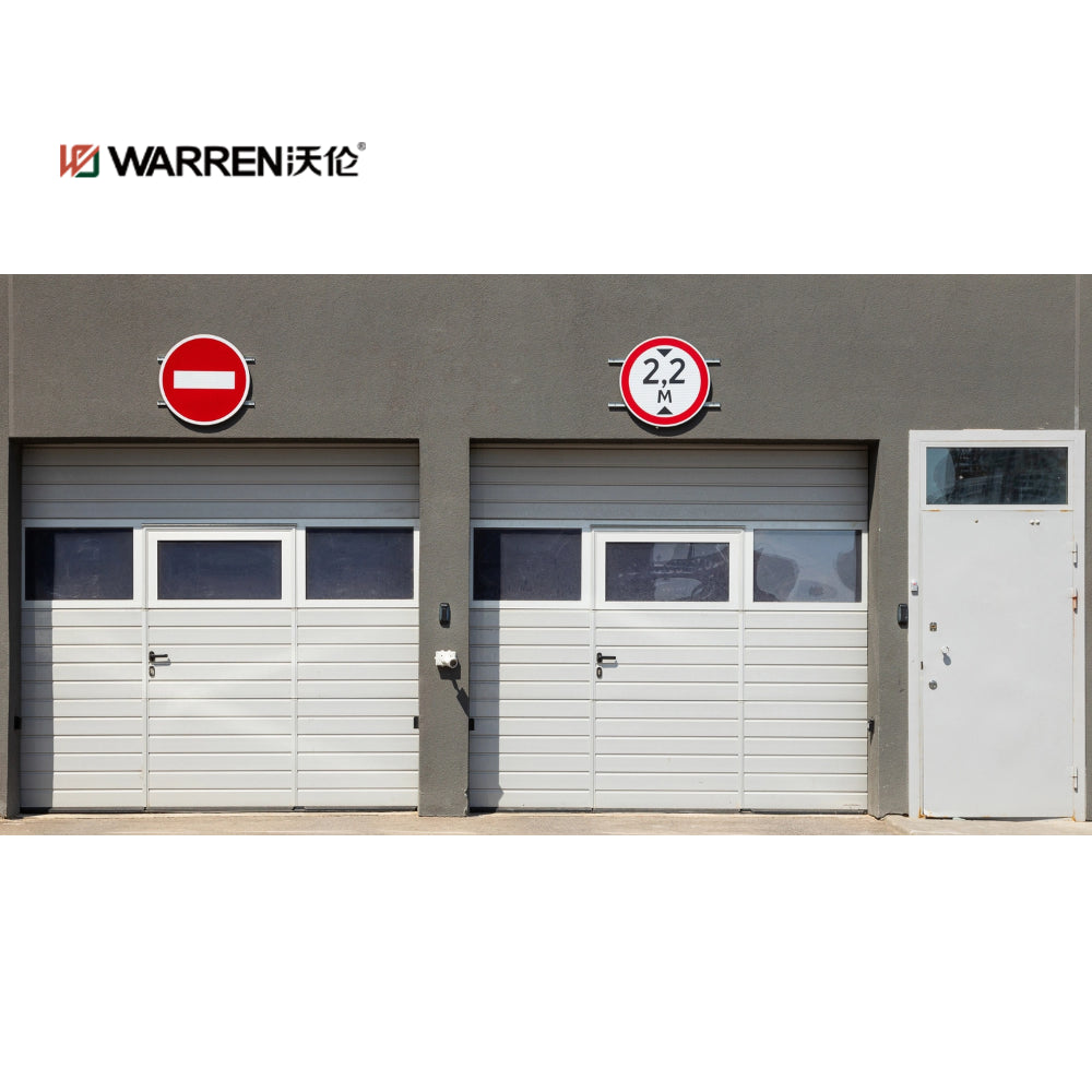 Warren 9x8 garage door supplies replacement aluminum alloy glass garage door